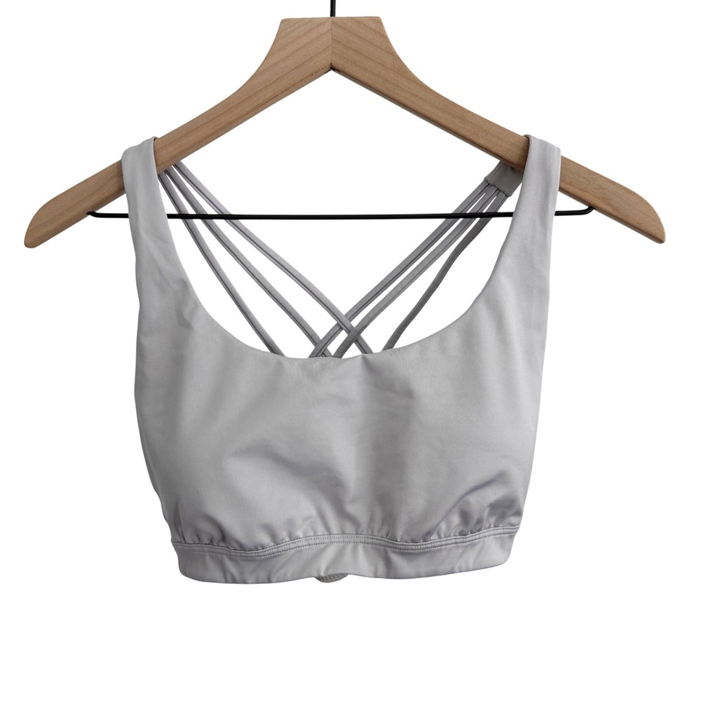 Victoria's Secret Sports Bra Gray Medium Activewear Athleisure Athletic Gym